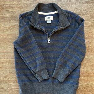 Old Navy kids Charcoal and Navy Zip-Up Sweater